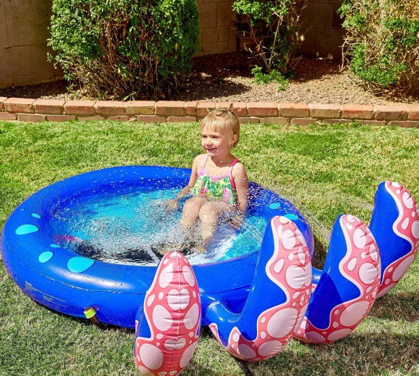 Best Inflatable Octopus Pool Splash Mat Sprinkler