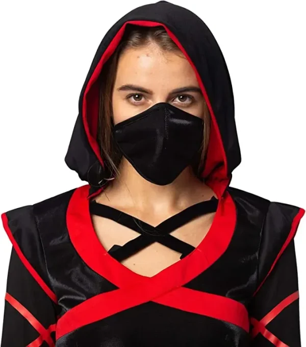 Woman Ninja Warrior Costume with Mask