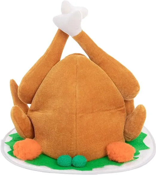 2Pack Silly Turkey Roasted Hat