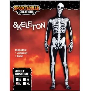 Mens Skin Skeleton Halloween Costume