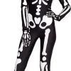 Women Skeleton Bodysuit with Glow Patterns