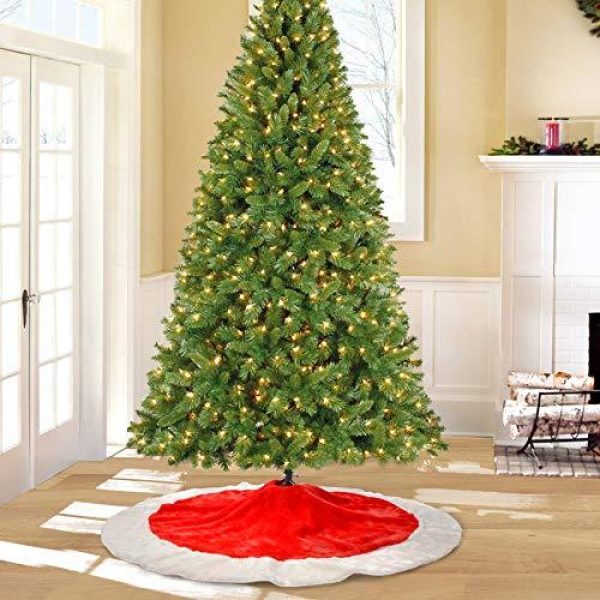 Velvet Plush Christmas Tree Skirt 48in