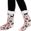 2pcs Women's Fleece Lining Soft Slipper Socks