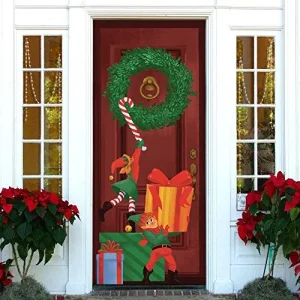 Christmas Elf Door Cover 72in x 30in