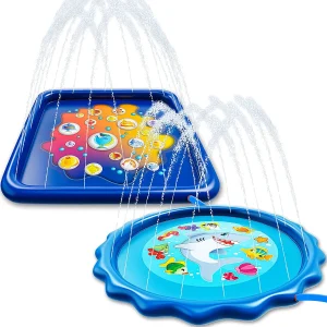 68in Kids Inflatable Water Sprinkler Splash Pad