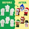 6Pcs Christmas Soft and Yielding Toys Coloring Kit