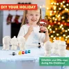 6Pcs Christmas Soft and Yielding Toys Coloring Kit