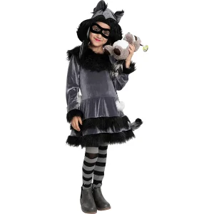 Girls Raccoon Halloween Costume