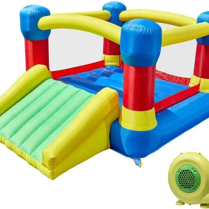 TURFEE – Inflatable Red, Blue and Green Jumper Bounce House