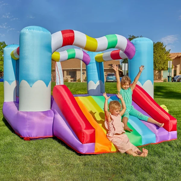Rainbow Inflatable Jumper Bounce House