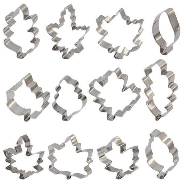 Thanksgiving Leaves Cookie Cutter Set