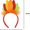 2Pcs Thanksgiving Turkey Headband