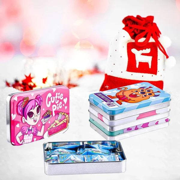 12Pcs Valentines Day Tin Boxes in 6 Designs
