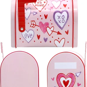 3Pcs Valentines Tin Mailbox
