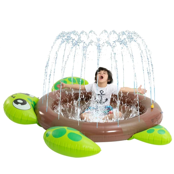 Inflatable Turtle Water Sprinkler Splash Pad