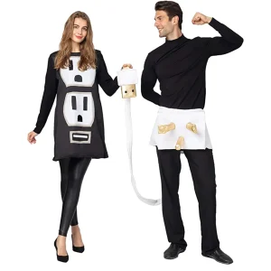 Adult Unisex USB Plug and Socket Halloween Costume Set