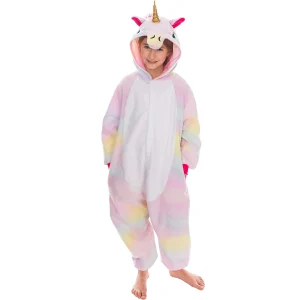 Kids Plush Onesie One Piece Unicorn Costume
