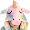 Girls Unicorn Hooded Bathrobe Sleepwear