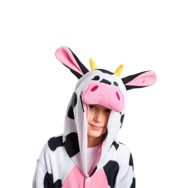 Unisex Childs Cow Pajamas Halloween Costume