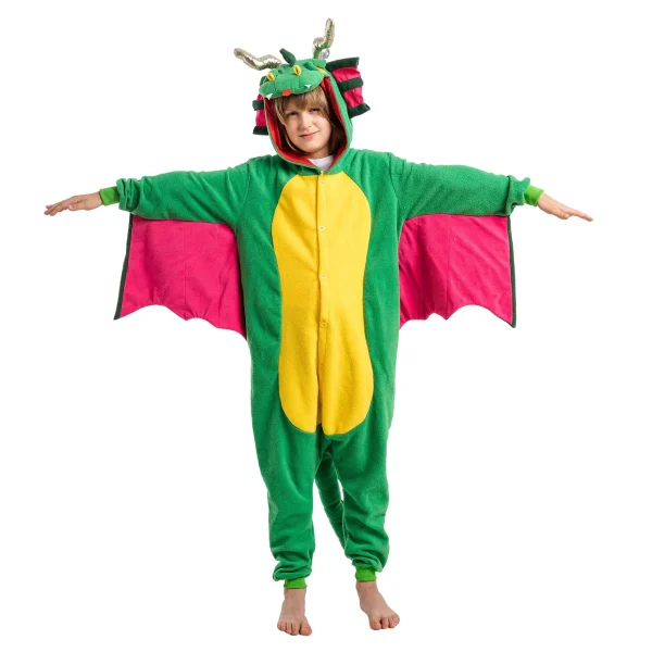 Unisex Kids Dragon Pajamas Halloween Costume (5)