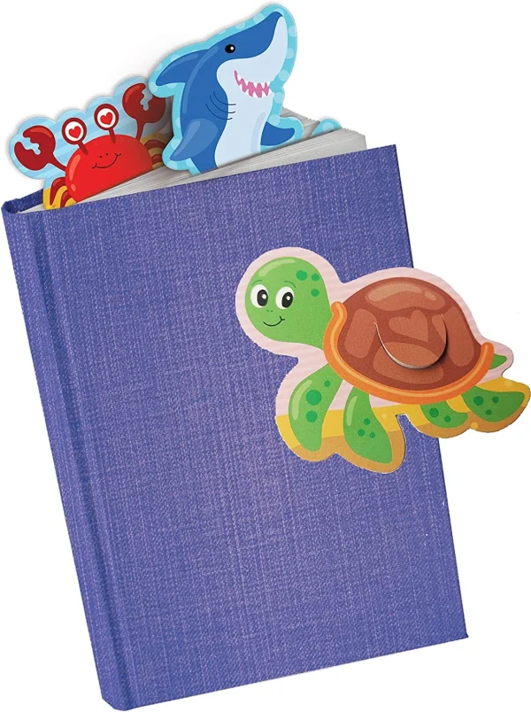 36Pcs Kids Valentines Cards With Sea Animal Bookmarks-Classroom Exchange Gifts