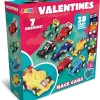 28Pcs Die-Cast Racing Cars with Valentines Day Cards for Kids-Classroom Exchange Gifts