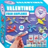 28Pcs Kids Valentines Cards With Foam Airplanes-Classroom Exchange Gifts