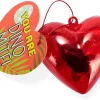 30Pcs Dinosaur Eraser Filled Hearts with Valentines Day Cards for Kids-Classroom Exchange Gifts
