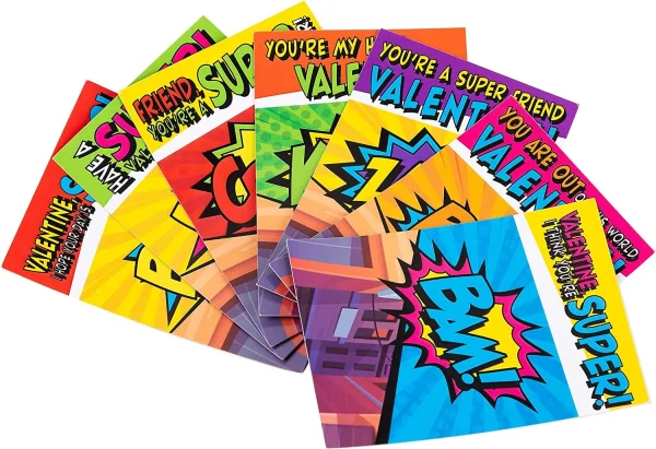 28Pcs Kids Valentines Cards With Rubber Slap Bracelets-Classroom Exchange Gifts