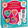 28Pcs Kids Valentines Cards With Mustaches-Classroom Exchange Gifts