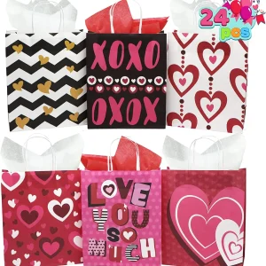 24Pcs Valentines Day Gift Bags