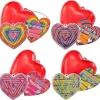 28Pcs Prefilled Hearts with Maze and Valentines Day Cards for Kids-Classroom Exchange Gifts