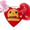 16Pcs Prefilled Hearts with Soft and Yielding Pencil Top and Valentines Day Cards for Kids-Classroom Exchange Gifts