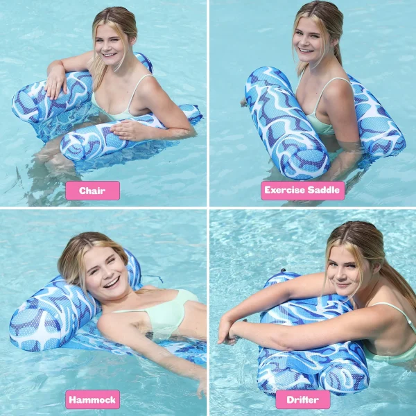 4 in 1 Inflatable Hammock Pool Float