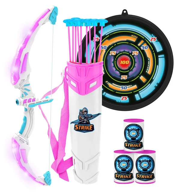 C-bow Girl Toy Archery Set with Flashing LED Lights