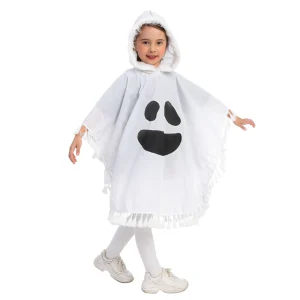 Girls White Ghost Dress Halloween Costume