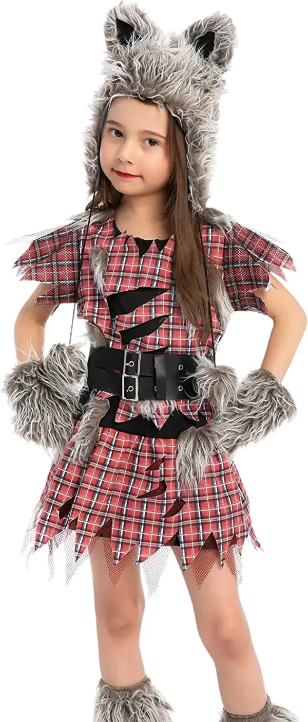 Girls Wolf Halloween Costume