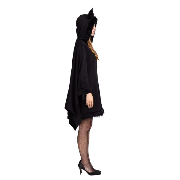 Woman Bat Halloween Costume with Zip Hoodie