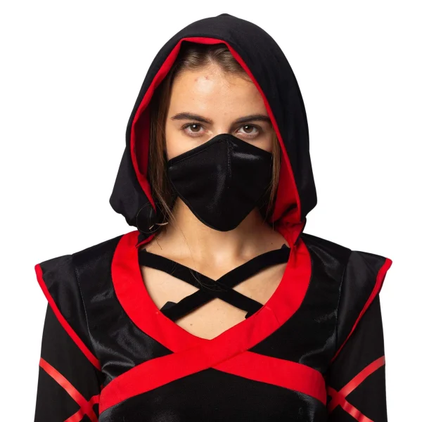 Woman Obstacle Course Competitor Costume with Mask