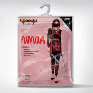 Woman Obstacle Course Competitor Costume with Mask