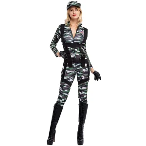 Womens Paratrooper Army Halloween Costume