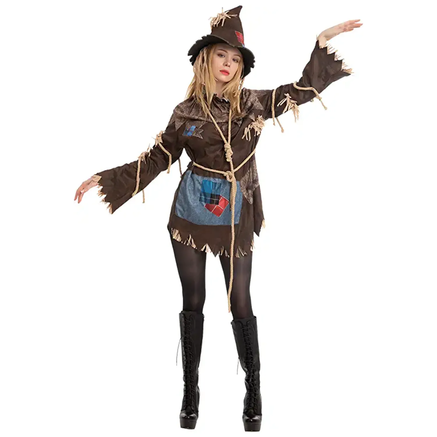 Top Quality Womens Scary Scarecrow Halloween Costume