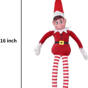 Christmas Elf Plush Red Doll