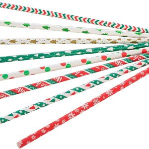Colorful Disposable Drinking Paper Straws