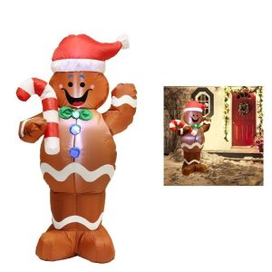 5ft Tall Gingerbread Man Inflatable