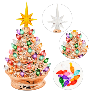 9″ Gold Ceramic Christmas Tree