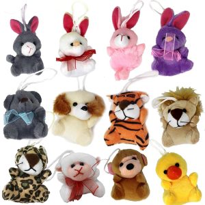 Easter Eggs Pre-filled With Plush Toys, 12-pack