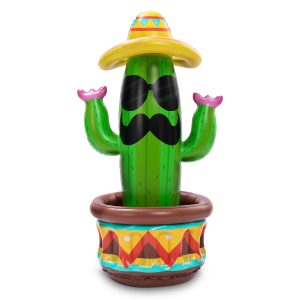 Inflatable Cactus Cooler With Sombrero – SLOOSH