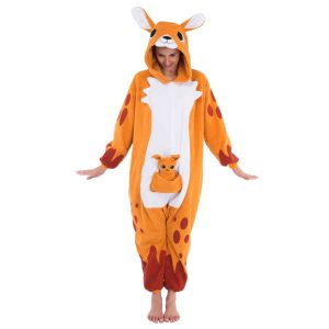 Kangaroo Onesie Costume Pajamas – Adult