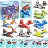 28Pcs Foam Airplanes With Kids Valentines Cards for Classroom Exchange